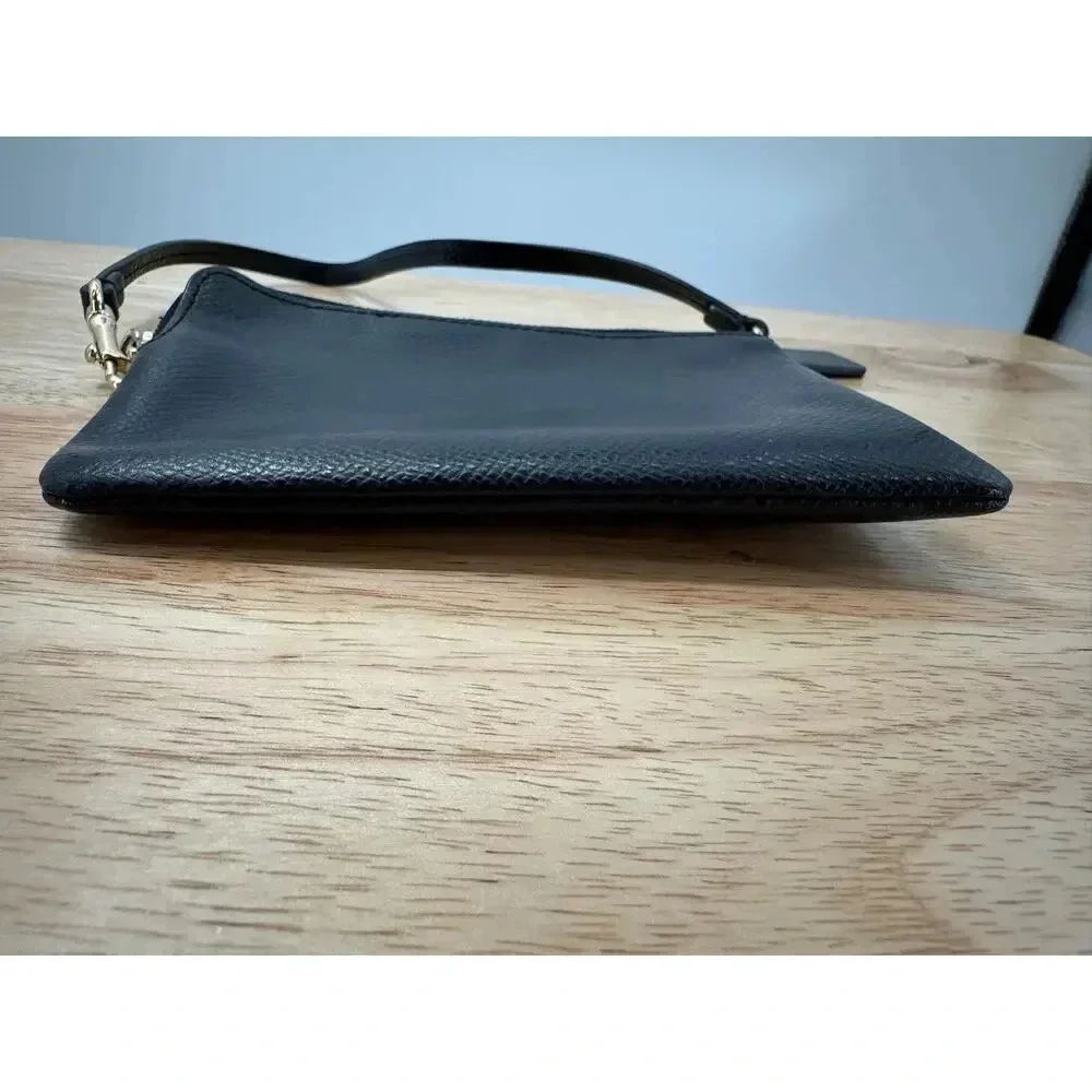 Coach Corner Zip Wristlet in Crossgrain Leather Stylish & Durable Leather Wallet